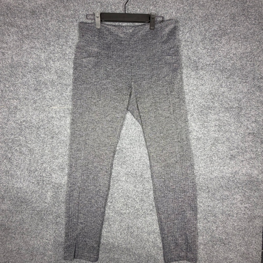 Athleta High Rise Herringbone Tight Grey White‎ Leggings MT S/353504-00 Fall 18